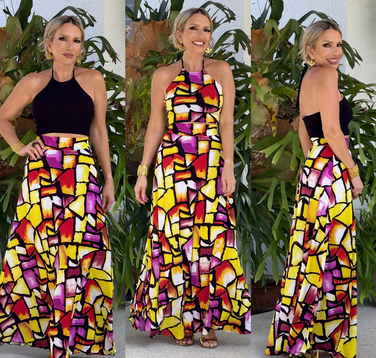 Blanca Reversible Crop & Alanis Skirt