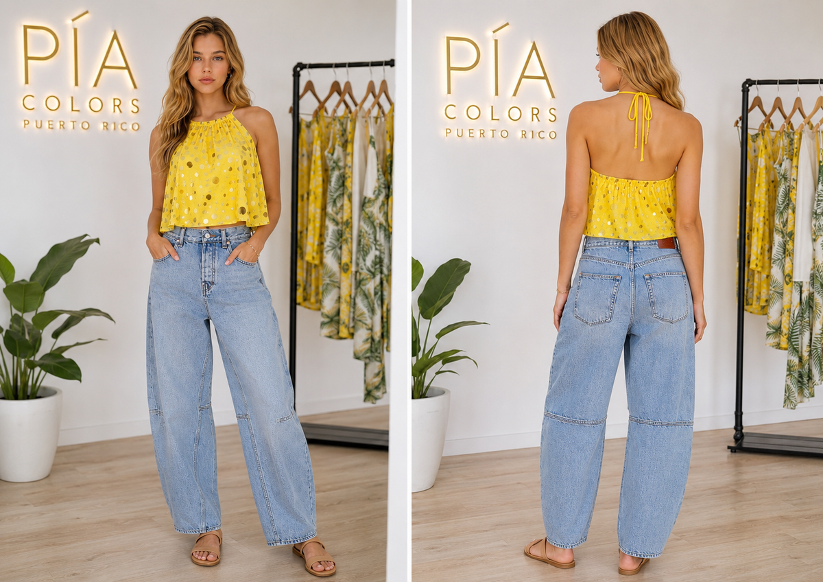 Blanca Mesh Flowy Crop